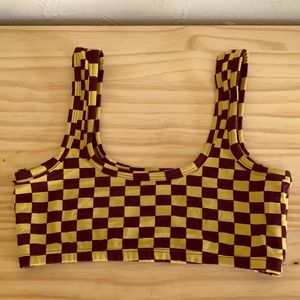 ARQ brand organic cotton bralette in “Pierrot”